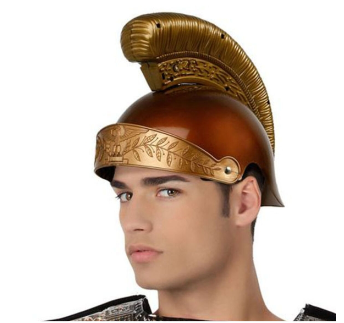 Roman helmet Legionnaire soldier Golden