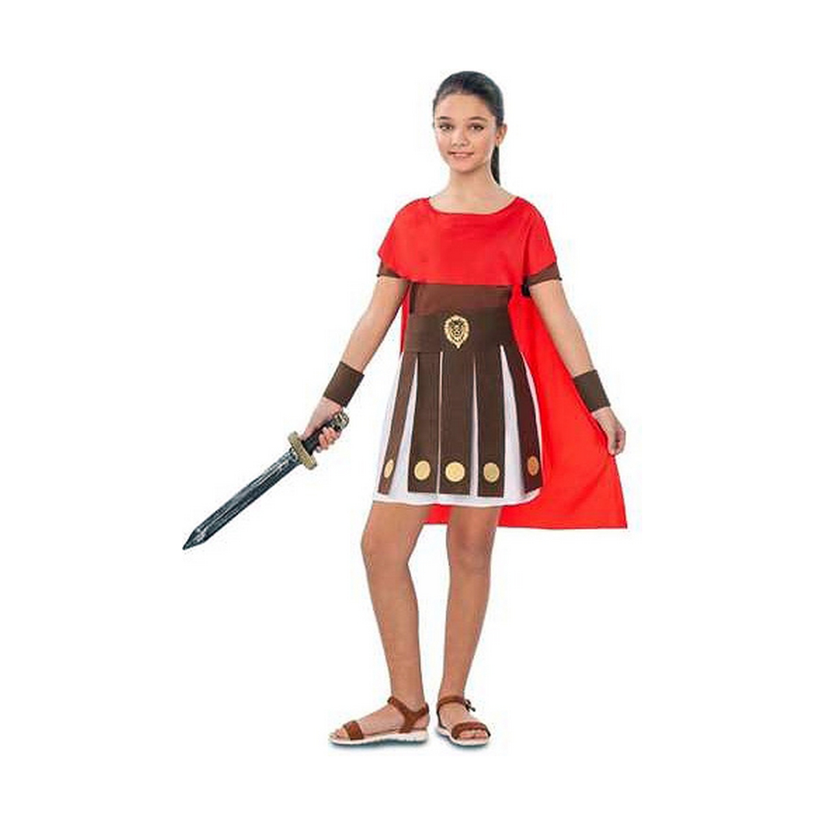 Costume for Children My Other Me Female Roman Warrior 5-6 Years