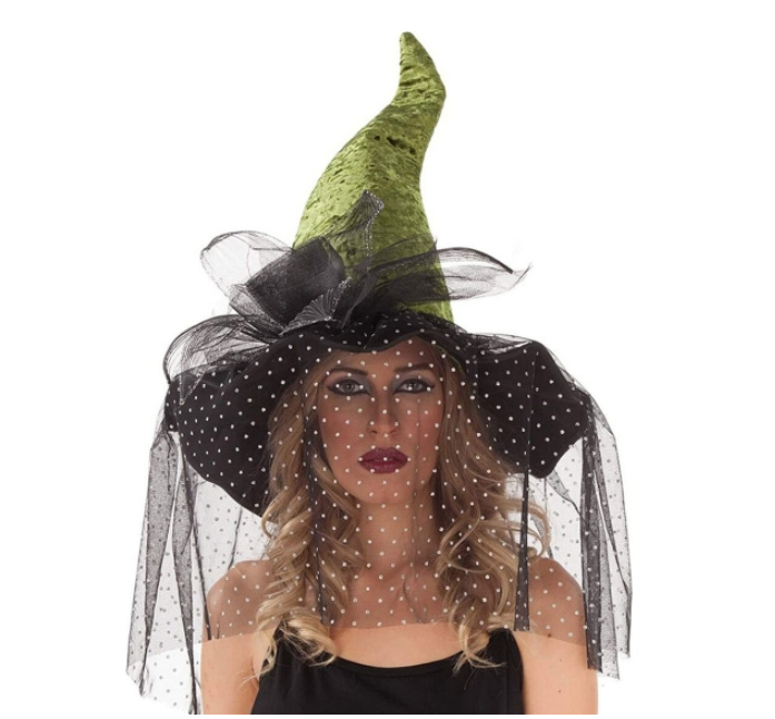 Hat My Other Me Black Green One size Witch 59 cm